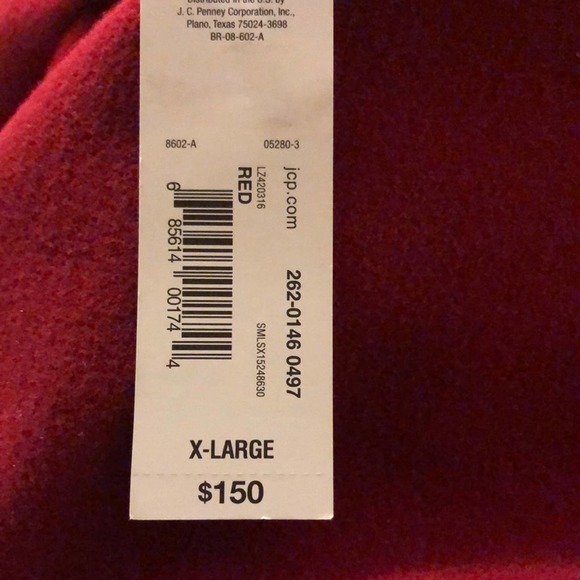 Red Cowl Collar Wrap Coat - Picture 6 of 8